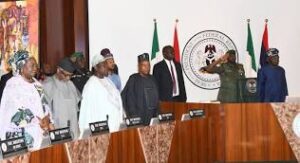 Federal Executive Council meeting at the Presidential in Abuja on Monday