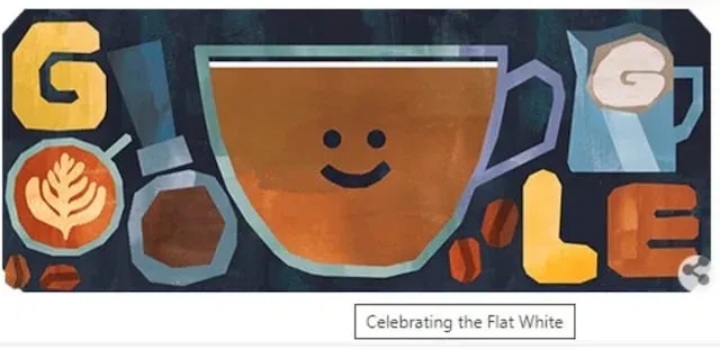 Google Doodle Celebrates Flat White Coffee