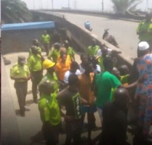 House under Lagos bridge