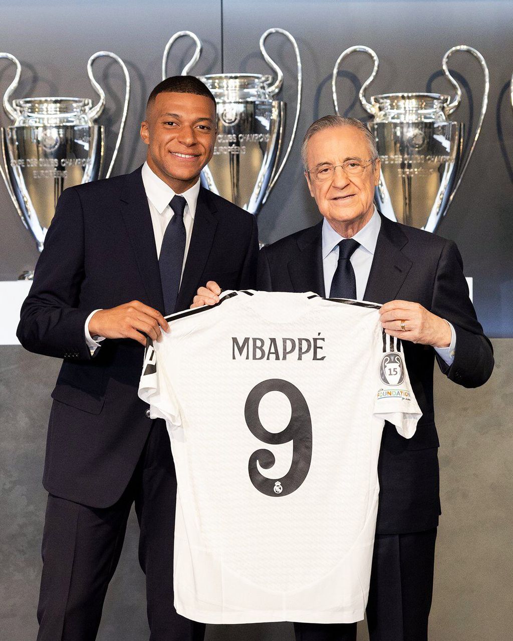 Kylian Mbappe will wear the number 9 jersey at Real Madrid.